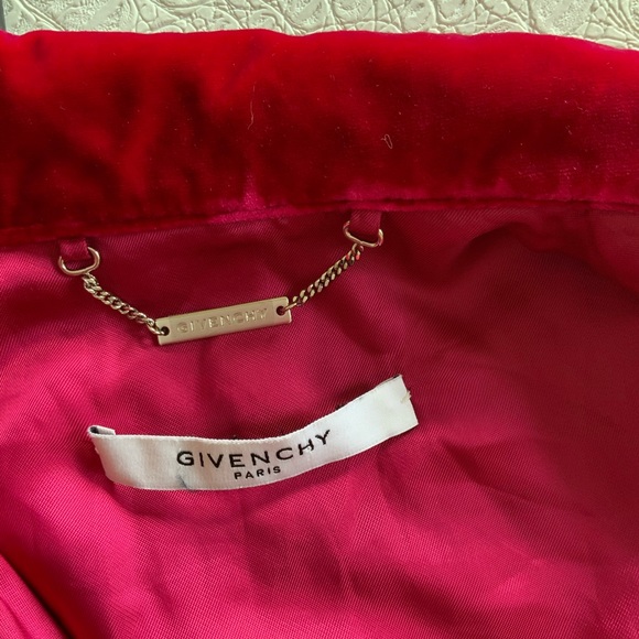 Givenchy pink velvet button up  jacket - Picture 10 of 16